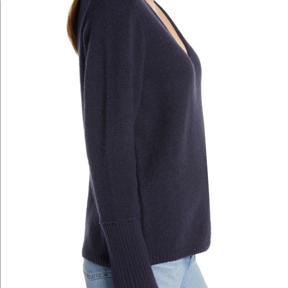 Something Navy V-Neck Sweater - Picture 5 of 7